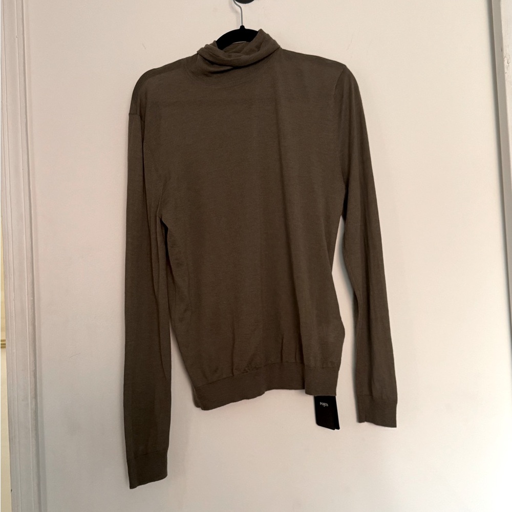 Ports 1961 Men’s Light Brown Cashmere Turtle Neck NWT